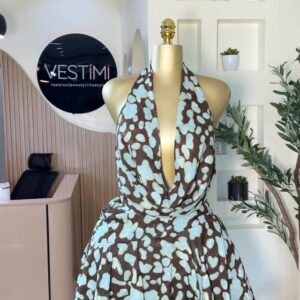 Butterfly Halterneck Dress